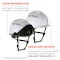 Ergodyne 8975V Anti-Fog Clear Lens White Class C Safety Helmet with Visor 8975V - alternate 2